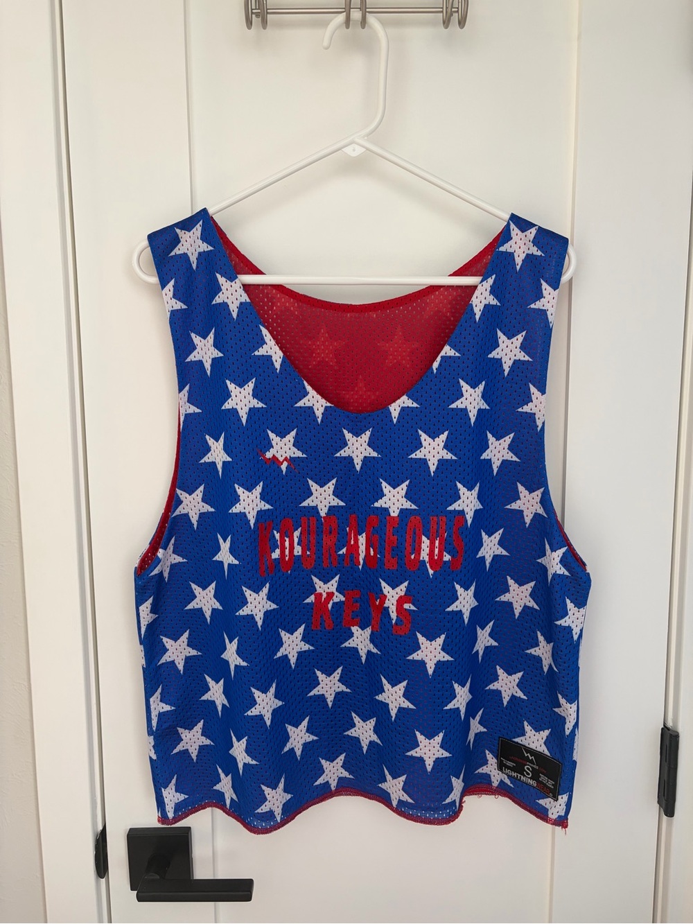 KKG Blue Star Mesh Reversible Sports Pinnie